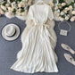 Simple v neck short dress fashion dress  647
