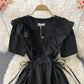 Cute A line v neck short dress fashion dress  549