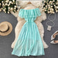 Cute chiffon A line dress fashion dress  637