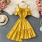 Cute A line irregular dress  623