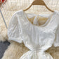 Robe courte à la mode douce en forme de A 545