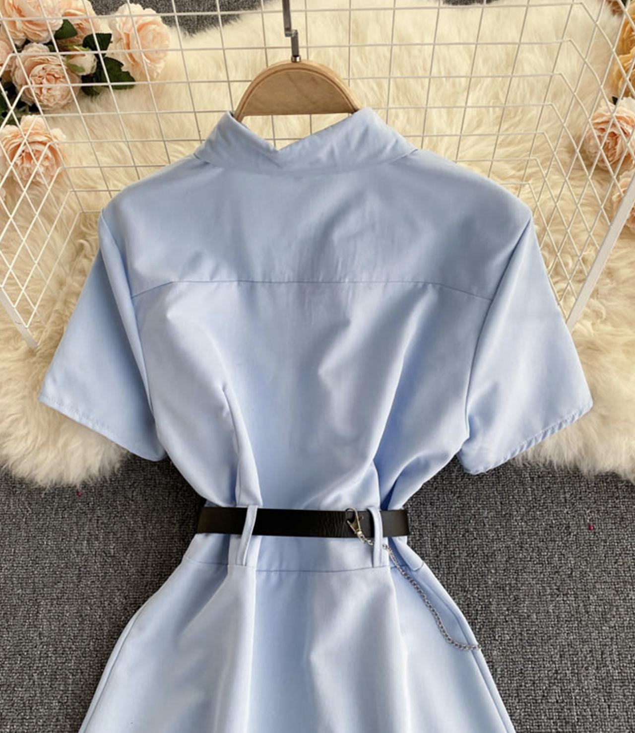 Cute A line short dress fashion dress  668