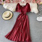 Cute A line short dress simple dress  674