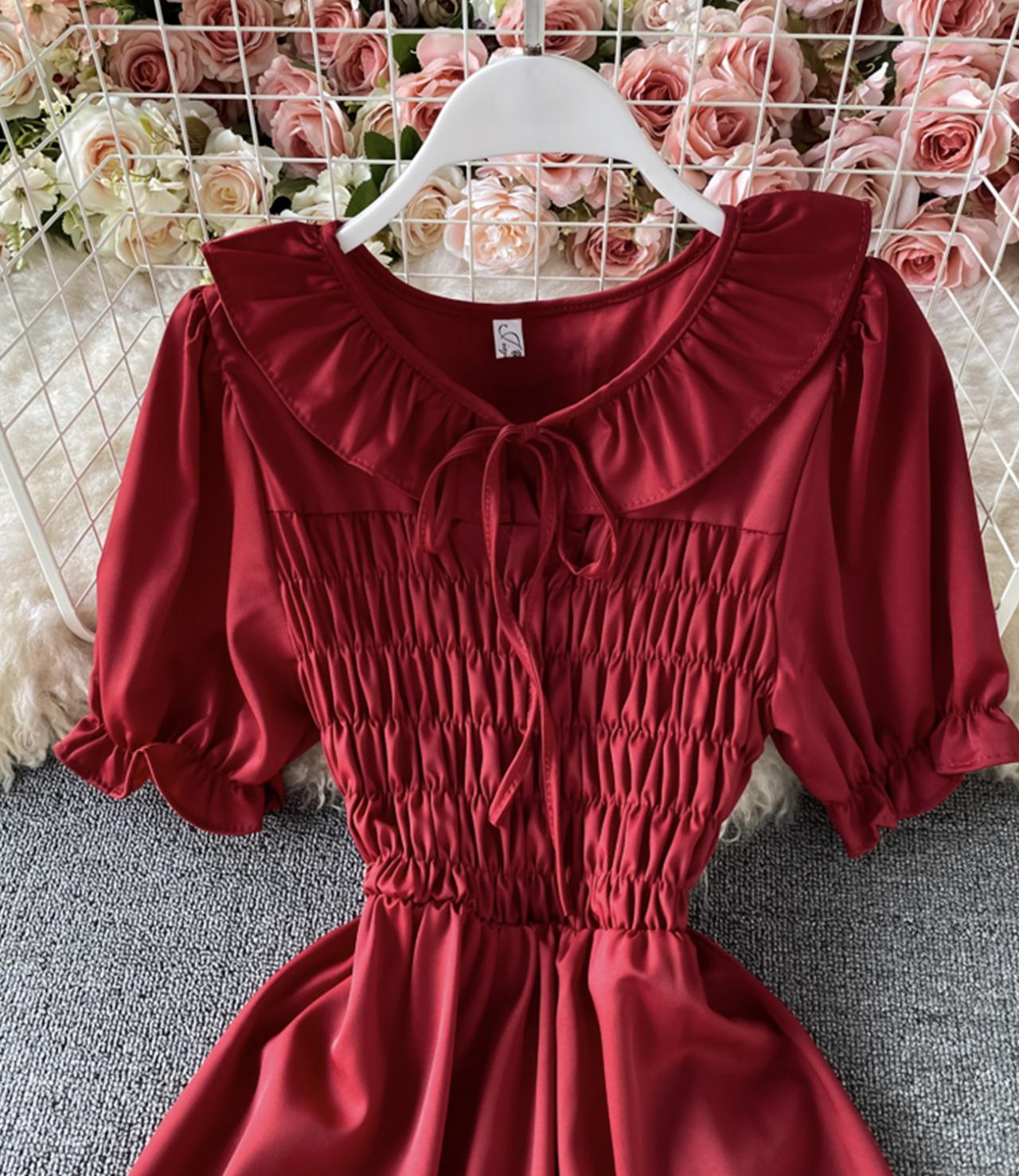Cute A line short dress fashion dress  688