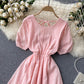 Cute A line short dress fashion dress  638