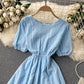 Cute A line short dress fashion dress  640