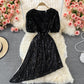 Robe à paillettes irrégulières mignonne et tendance 516