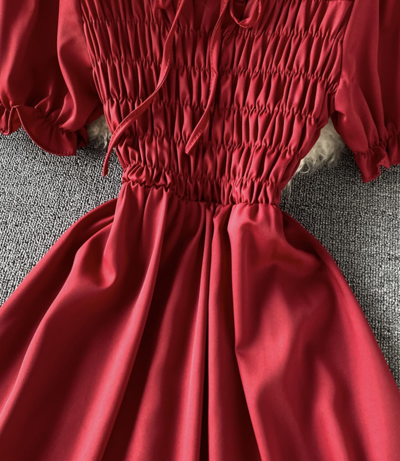 Cute A line short dress fashion dress  688