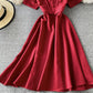 Cute A line short dress fashion dress  690
