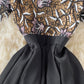 Black lace A line dress fashion dress  506