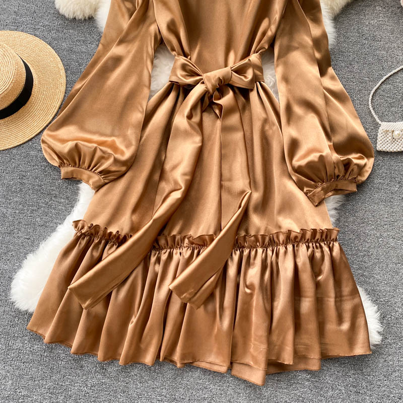 Cute long sleeve dress fashion dress  466