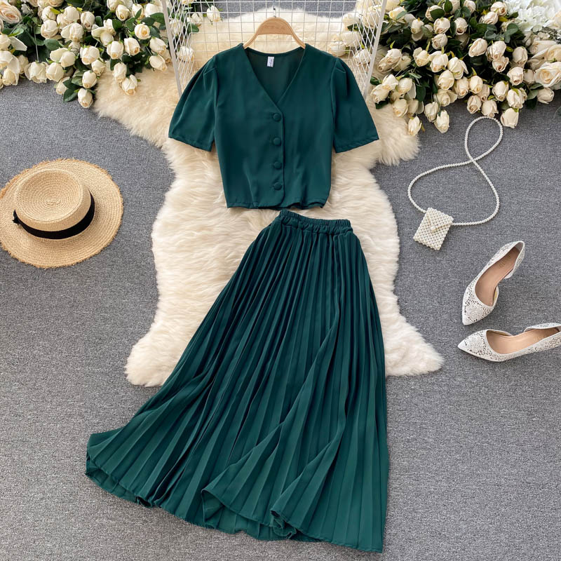 Cute chiffon two pieces dress fashion dress  520