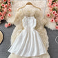 Süßes A-Linien-Minikleid Modekleid 518