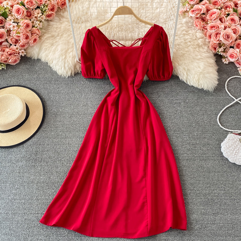 Cute A line short dress fashion dress  550