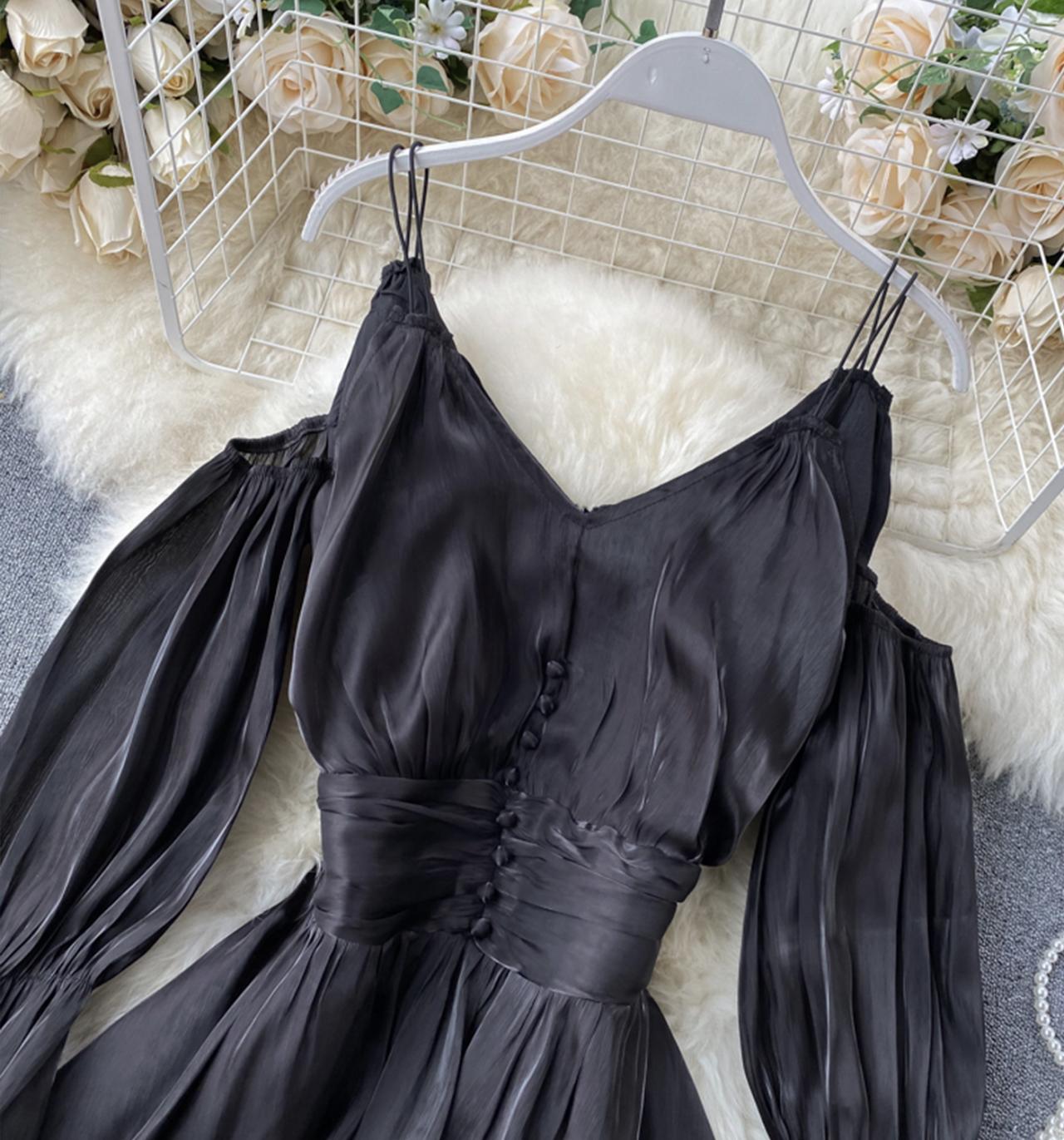 Cute long sleeve short dress fashion dress  648