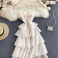 Cute A line dress fashion dress  667