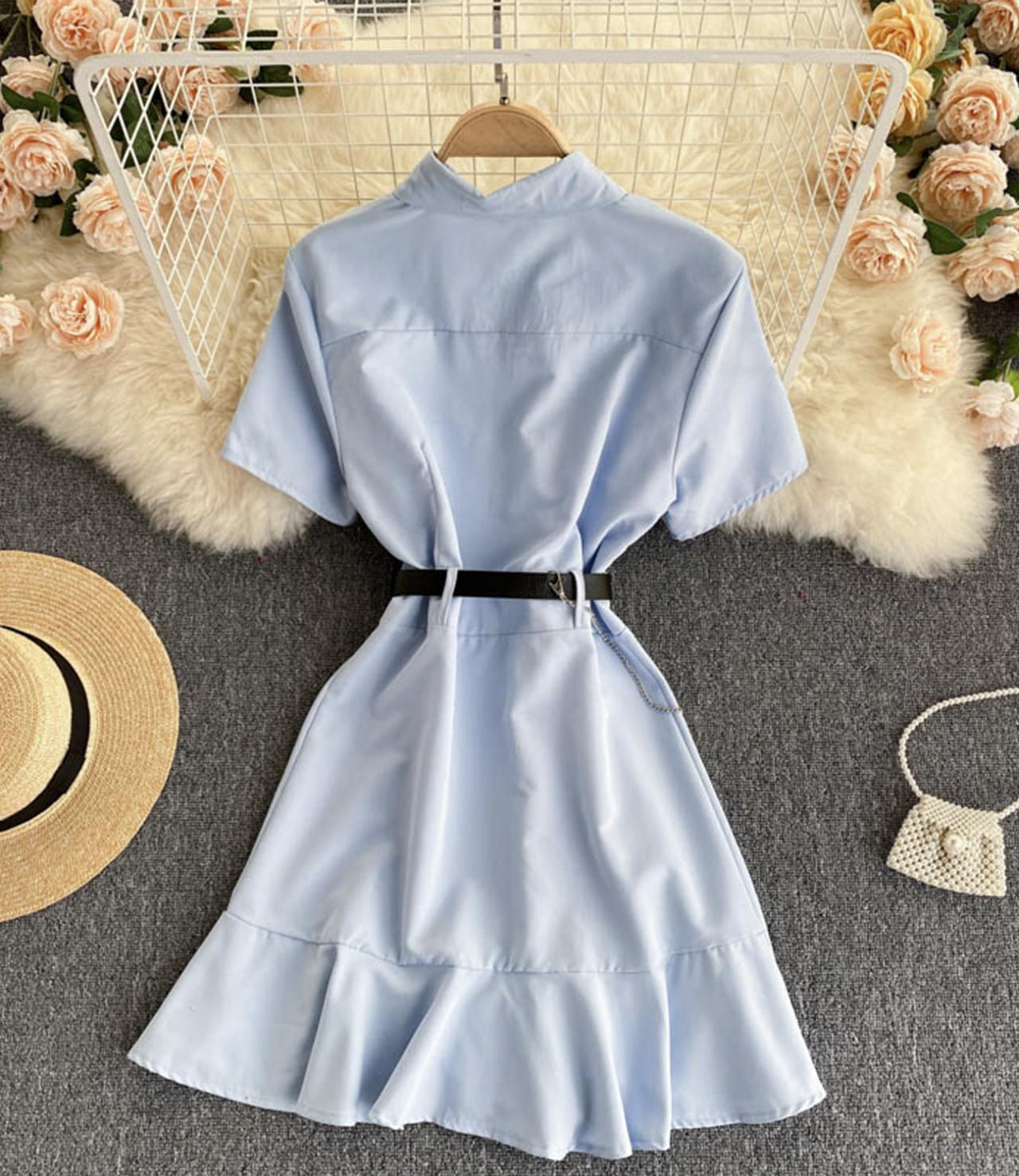 Cute A line short dress fashion dress  668