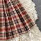 Cute plaid short A line dress  679