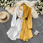Stylish contrast A line dress  561
