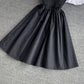 Robe courte à épaules dénudées et jolie ligne A, robe tendance 594