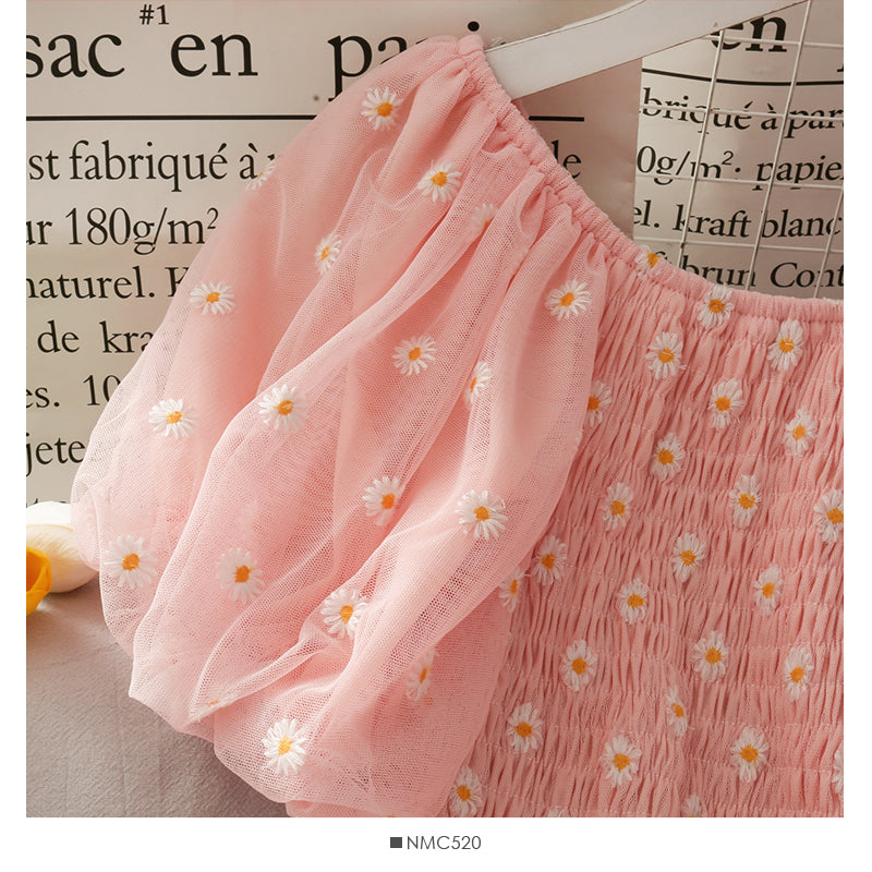 Cute A line little daisy dress  499