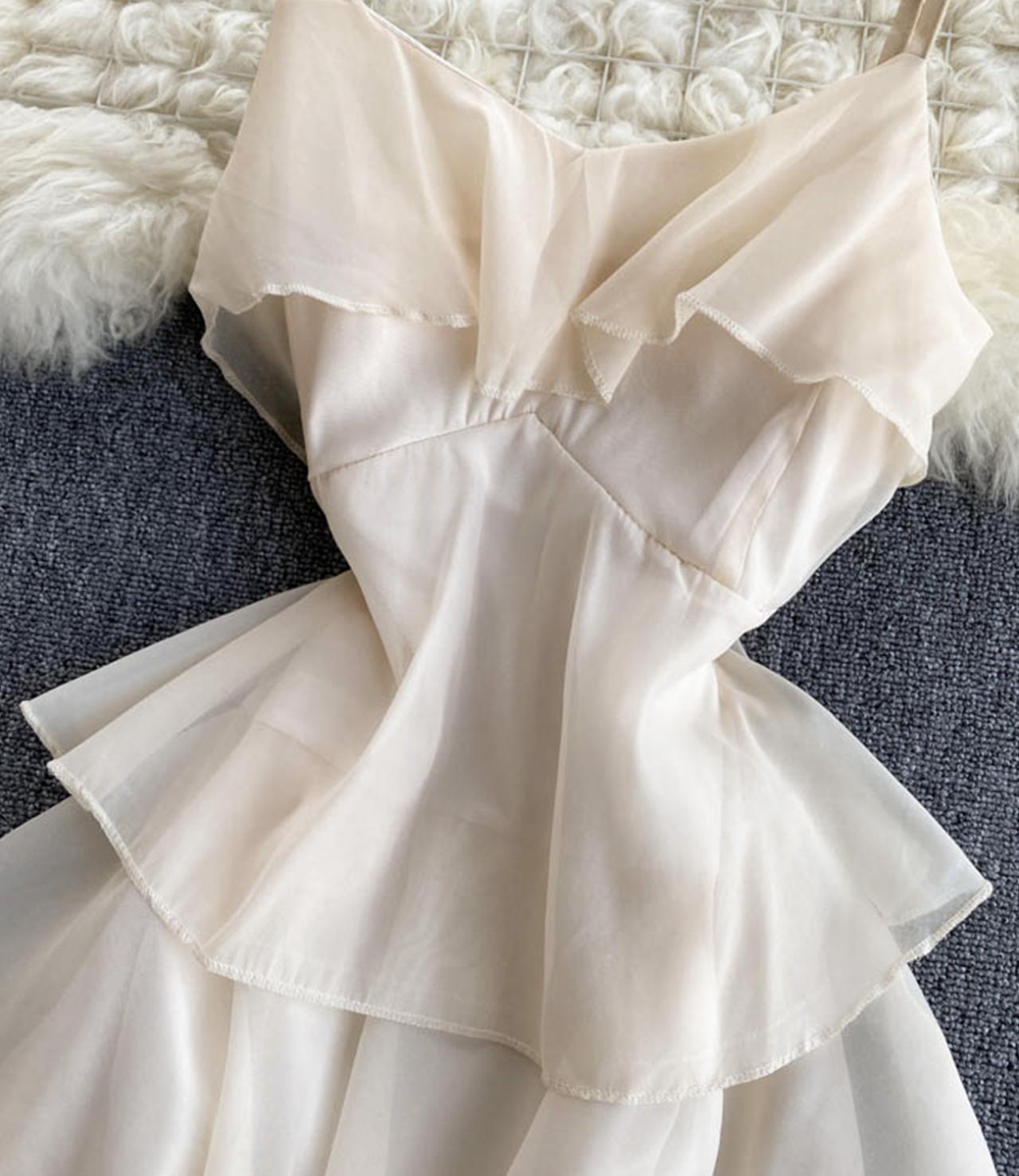 Cute A line dress fashion dress  667
