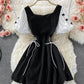 Cute A line short dress fashion dress  519