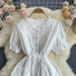Sweet A line embroidered dress  584