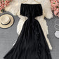 Cute A line off shoulder dress fashion dress  618
