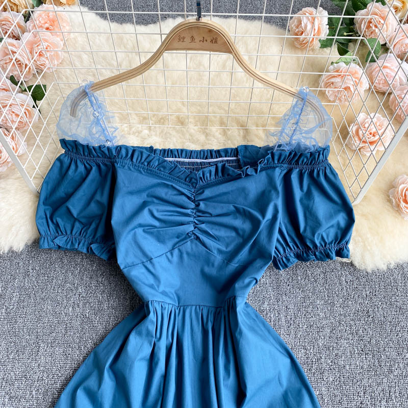 Stylish A line short sleeve dress fashion dress  552