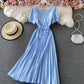 Cute A line short dress simple dress  674