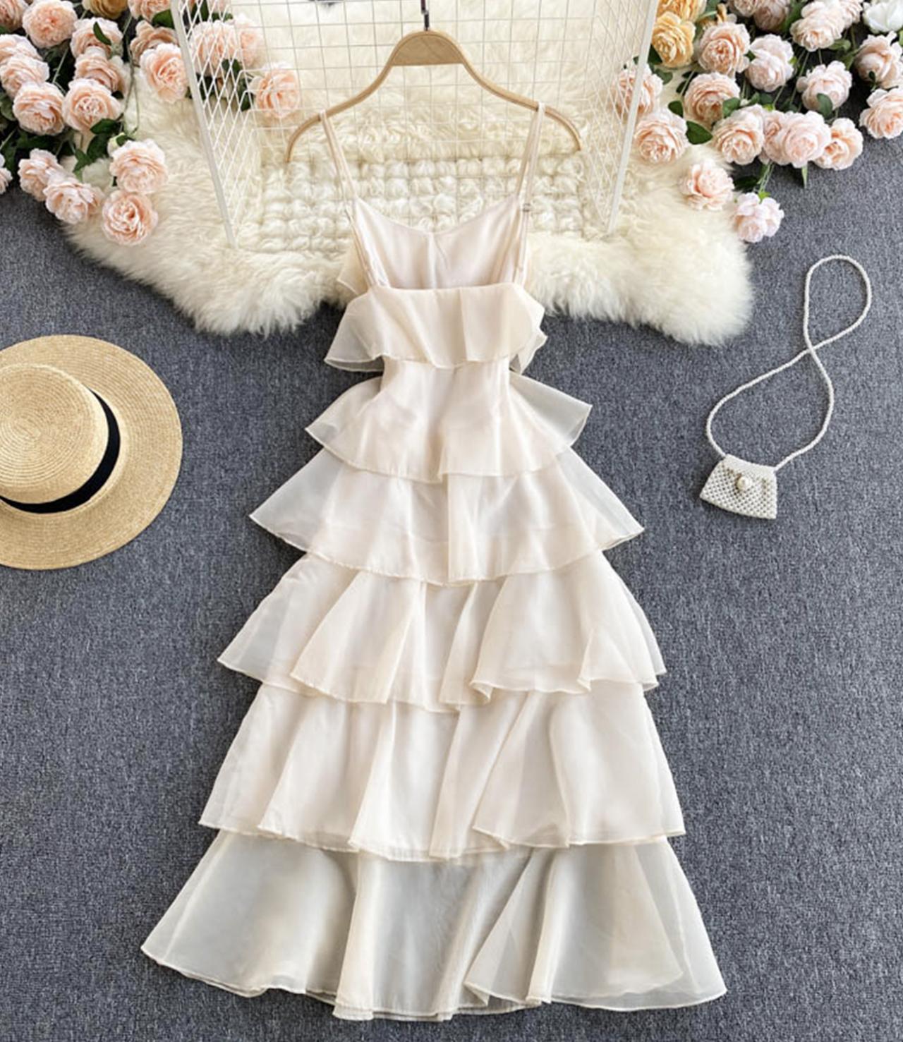 Cute A line dress fashion dress  667