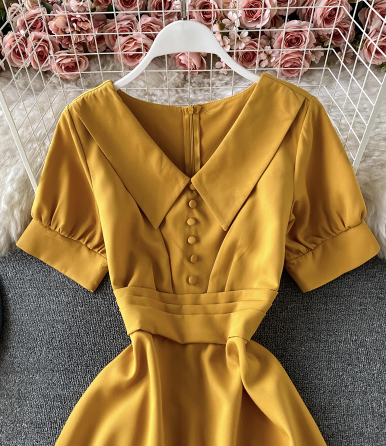 Cute A line short dress fashion dress  690