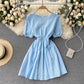 Cute A line short dress fashion dress  638