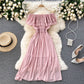 Cute chiffon A line dress fashion dress  637