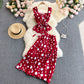 Cute regular polka dot dress two pieces dress  575