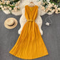 Simple v neck A line dress fashion dress  572
