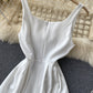 White A line short dress fashion dress  461