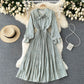 Süßes Blumenkleid mit langen Ärmeln Modekleid 470