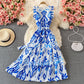 Robe trapèze à col rond et jolie robe tendance 504
