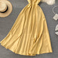 Robe trapèze à col en V mignonne et tendance 485