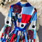 Stylish A line long sleeve dress fashion dress  464