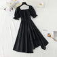 Cute irregular A line dress fashion dress  477