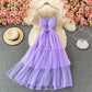 Cute tulle A line dress fashion dress  416