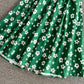Cute V-neck flower dress fashion dress  573