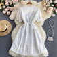 Sweet A line embroidered dress  584