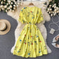 Cute lace short A line dress fashion dress  475