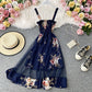 Cute floral A line short dress fashion dress  566