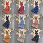 Cute regular polka dot dress two pieces dress  575