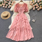 Cute v neck chiffon short dress fashion dress  471